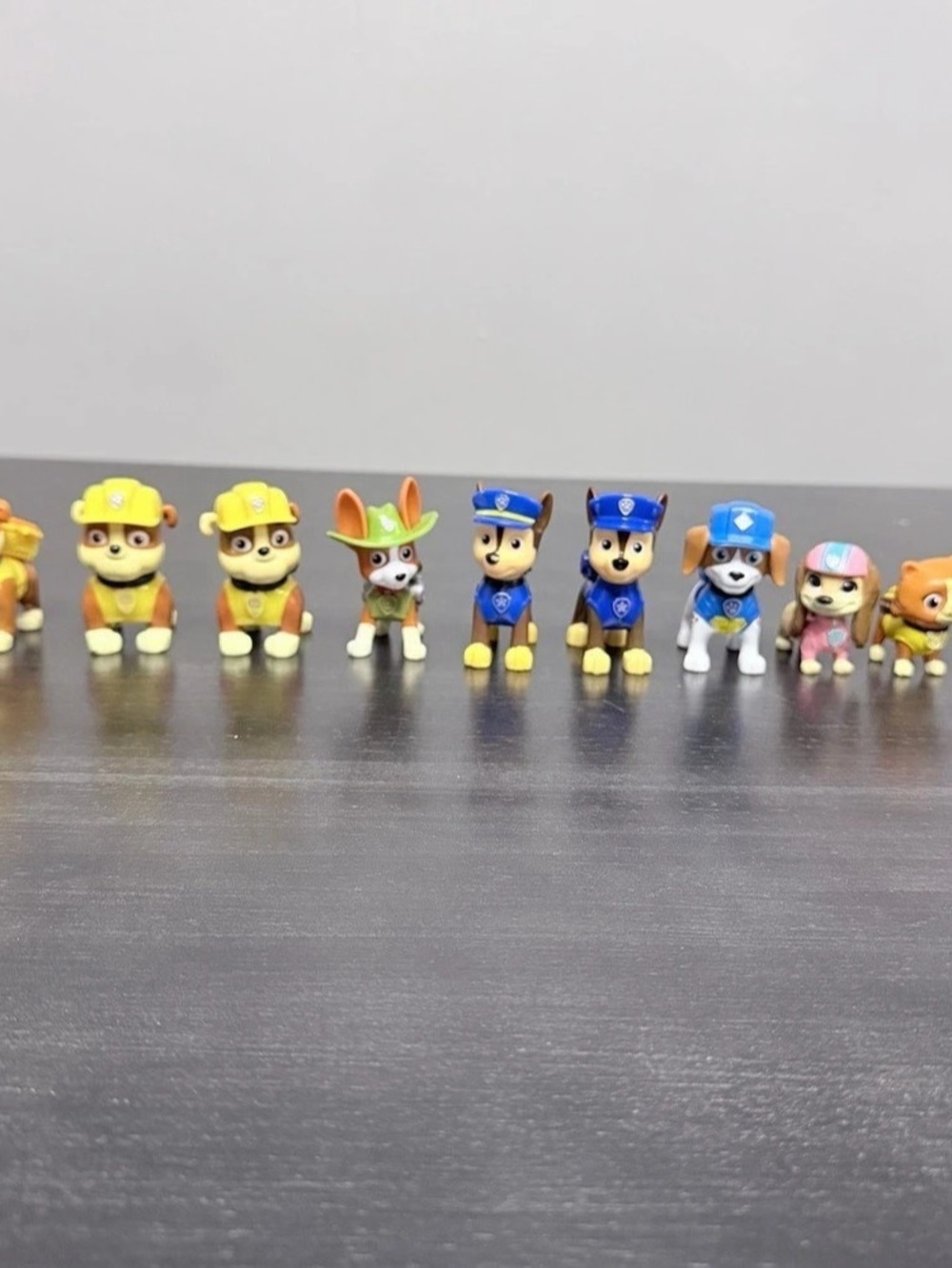 Paw Patrol Lot Of 10 Pup Figures Chase Skye Marshall Zuma Rubble